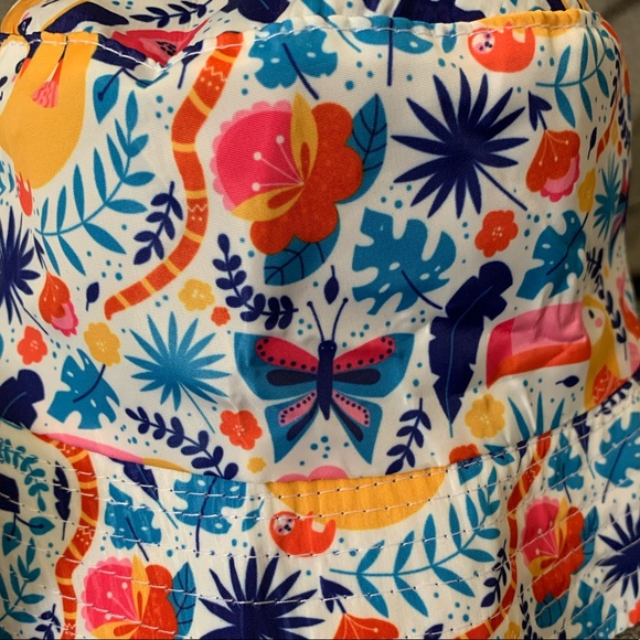 *FINAL* Floppy Tops Baby/Toddler Reversible Sun and Rain Hat with Pouch - NWT! - Picture 5 of 6